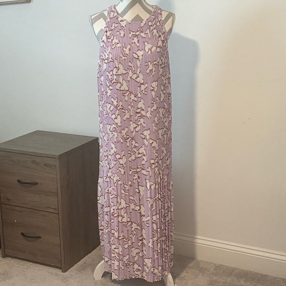 Womens Halogen Women’s Sleeveless Pleated Maxi Dress Size M - Picture 2 of 9